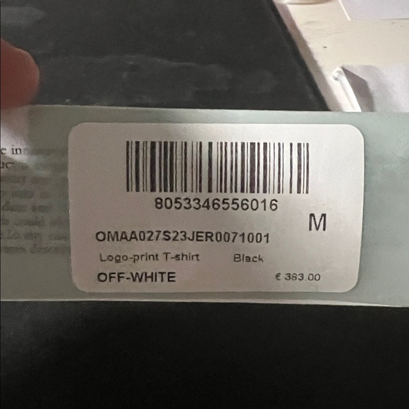 OFF-WHITE HAND ARROW T-SHIRT BLACK/WHITE Size - Medium - Picture 8 of 8